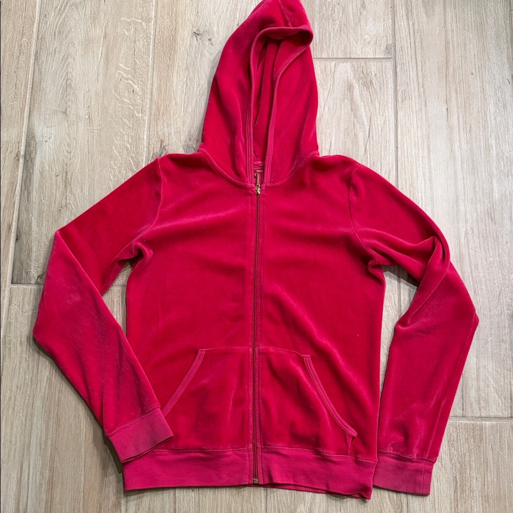 Girls hot Velvet Juicy Couture Hoodie Jacket size 10